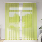 Vitrage gordijn 2 st 140x225 cm appeltjesgroen