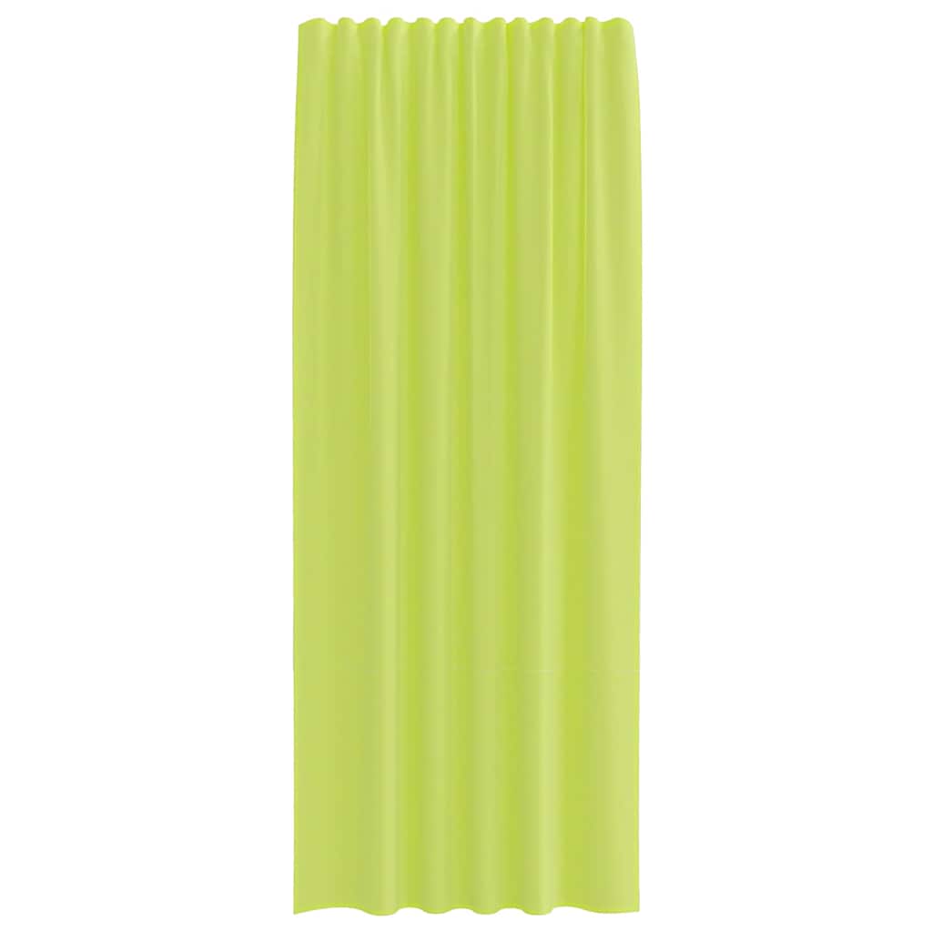 Gordijnen voile met roedezakken 2 st appelgroen