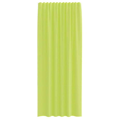 Gordijnen voile met roedezakken 2 st appelgroen
