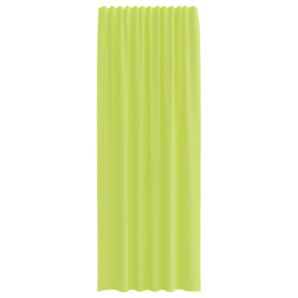 Gordijnen voile met roedezakken 2 st appelgroen