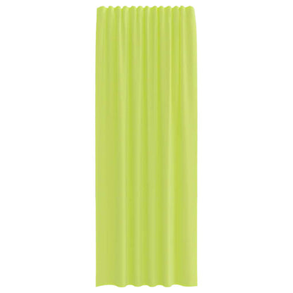 Gordijnen voile met roedezakken 2 st appelgroen