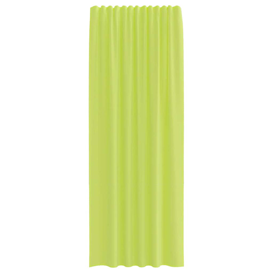 Gordijnen voile met roedezakken 2 st appelgroen