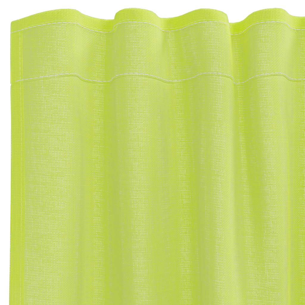 Gordijnen voile met roedezakken 2 st appelgroen