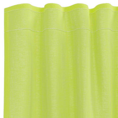 Gordijnen voile met roedezakken 2 st appelgroen