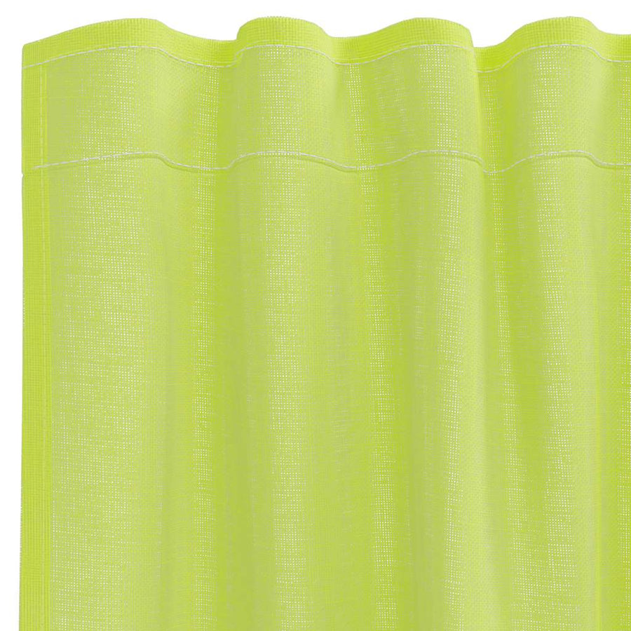Gordijnen voile met roedezakken 2 st appelgroen