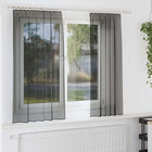 Curtains voile with rod pockets 2 pcs black