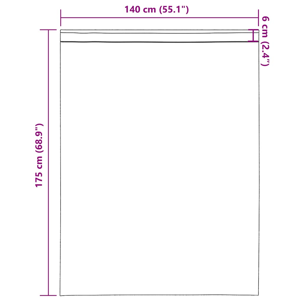 Gordijnen voile met roedezakken 2 st zwart