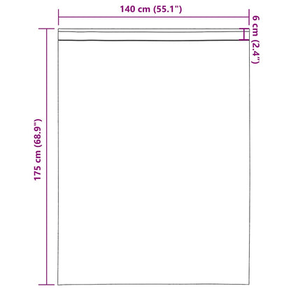Gordijnen voile met roedezakken 2 st zwart