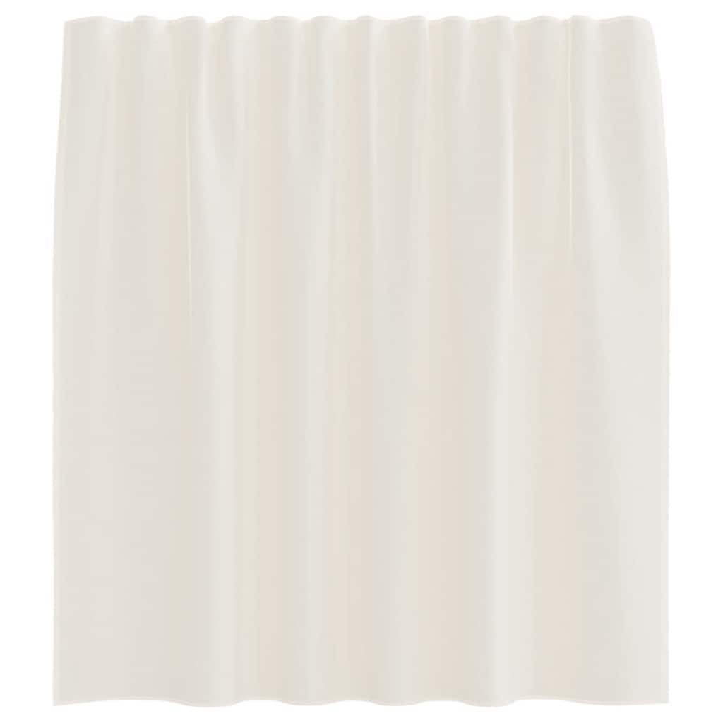 Gordijnen voile met roedezakken 2 st crèmekleurig