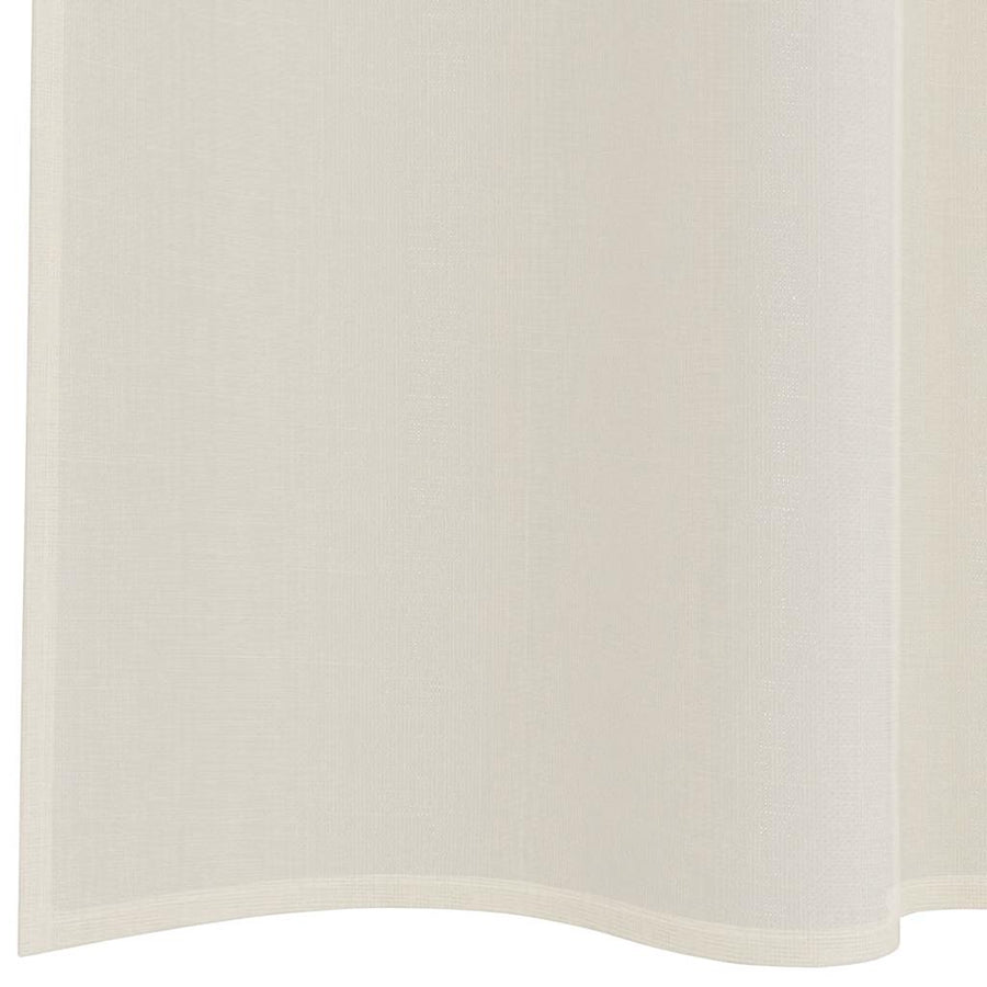 Gordijnen voile met roedezakken 2 st crèmekleurig