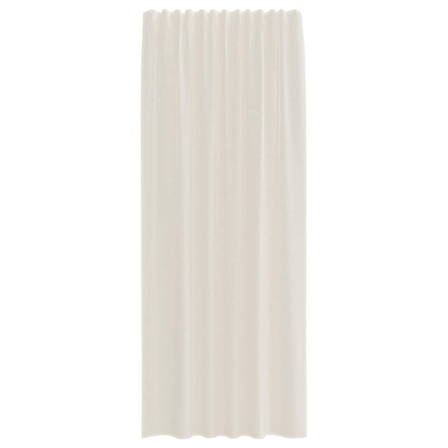 Gordijnen voile met roedezakken 2 st crèmekleurig