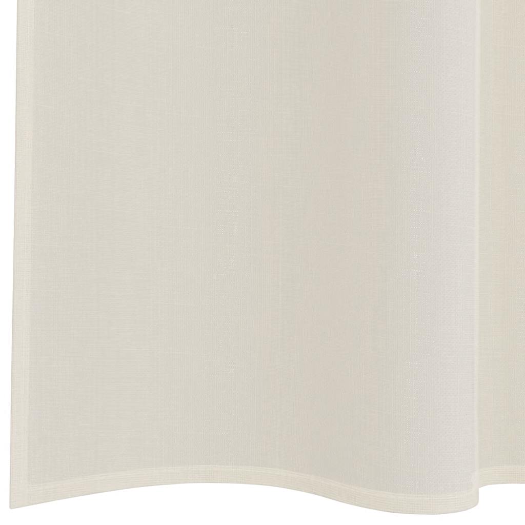 Gordijnen voile met roedezakken 2 st crèmekleurig