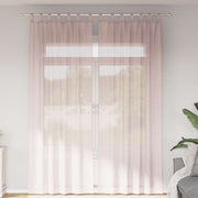 Gordijnen voile 2 st lichtroze 140x260 cm