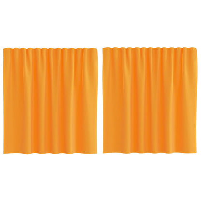 Gordijnen voile met roedezakken 2 st oranje