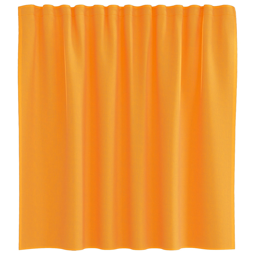 Gordijnen voile met roedezakken 2 st oranje