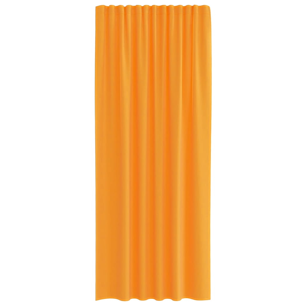Gordijnen voile met roedezakken 2 st oranje