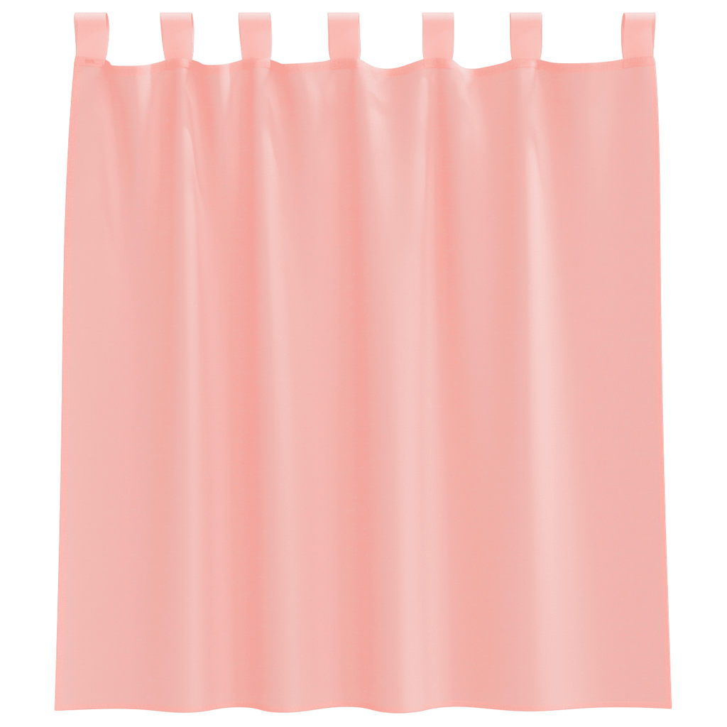 Gordijnen voile met roedezakken 2 st roze