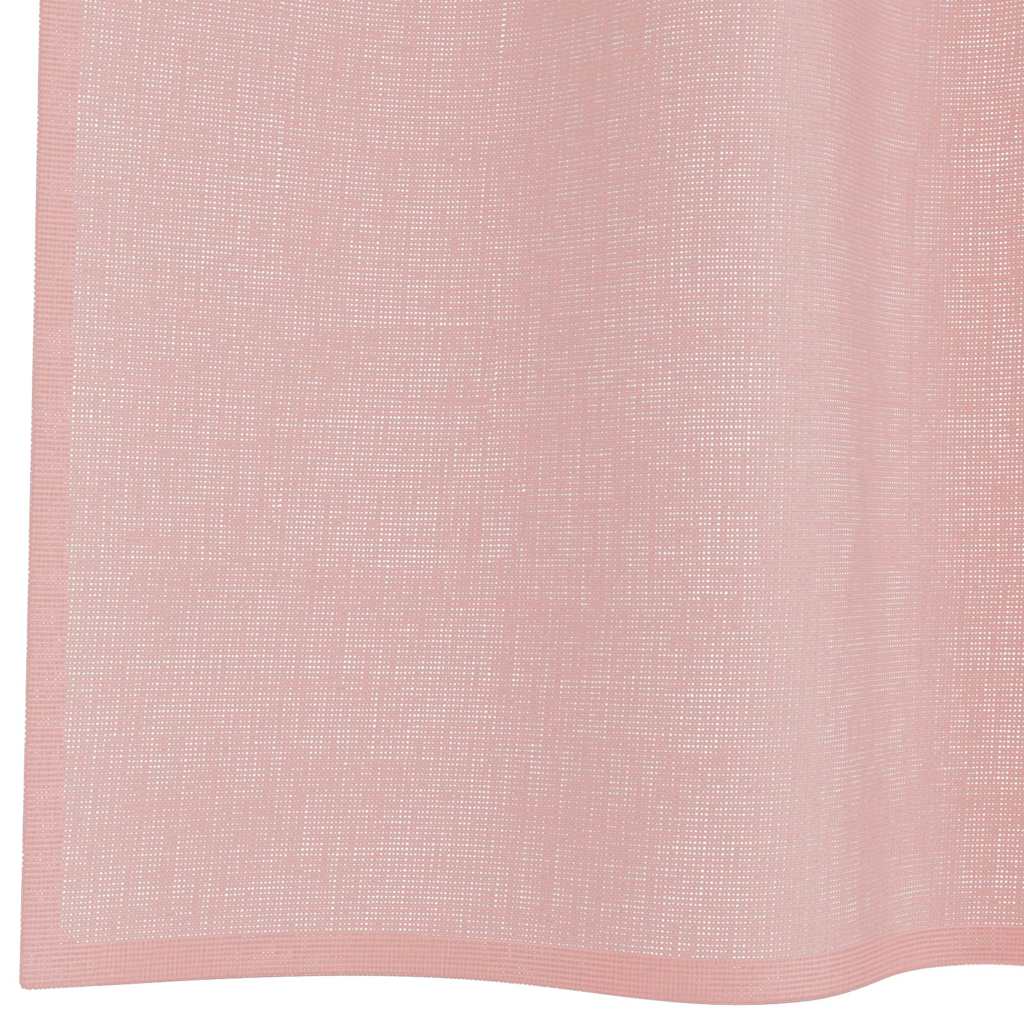 Gordijnen voile met roedezakken 2 st roze