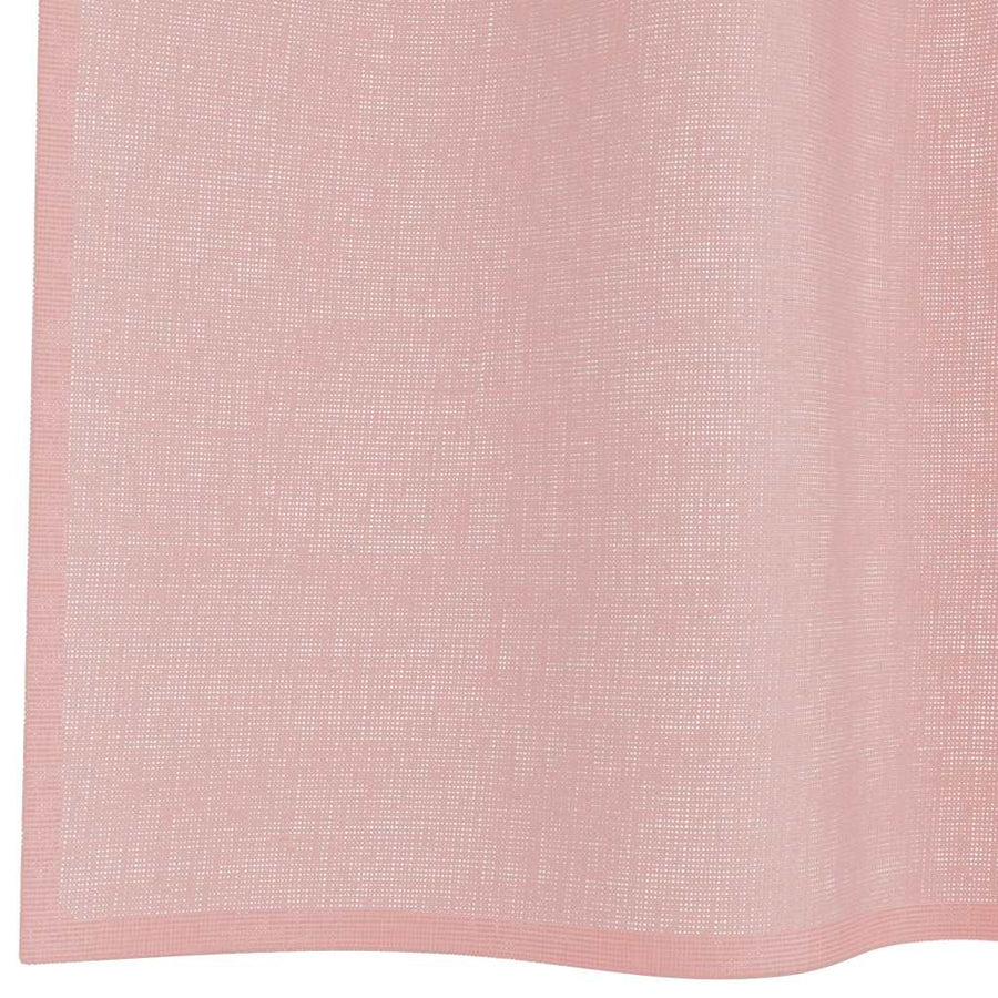 Gordijnen voile met roedezakken 2 st roze
