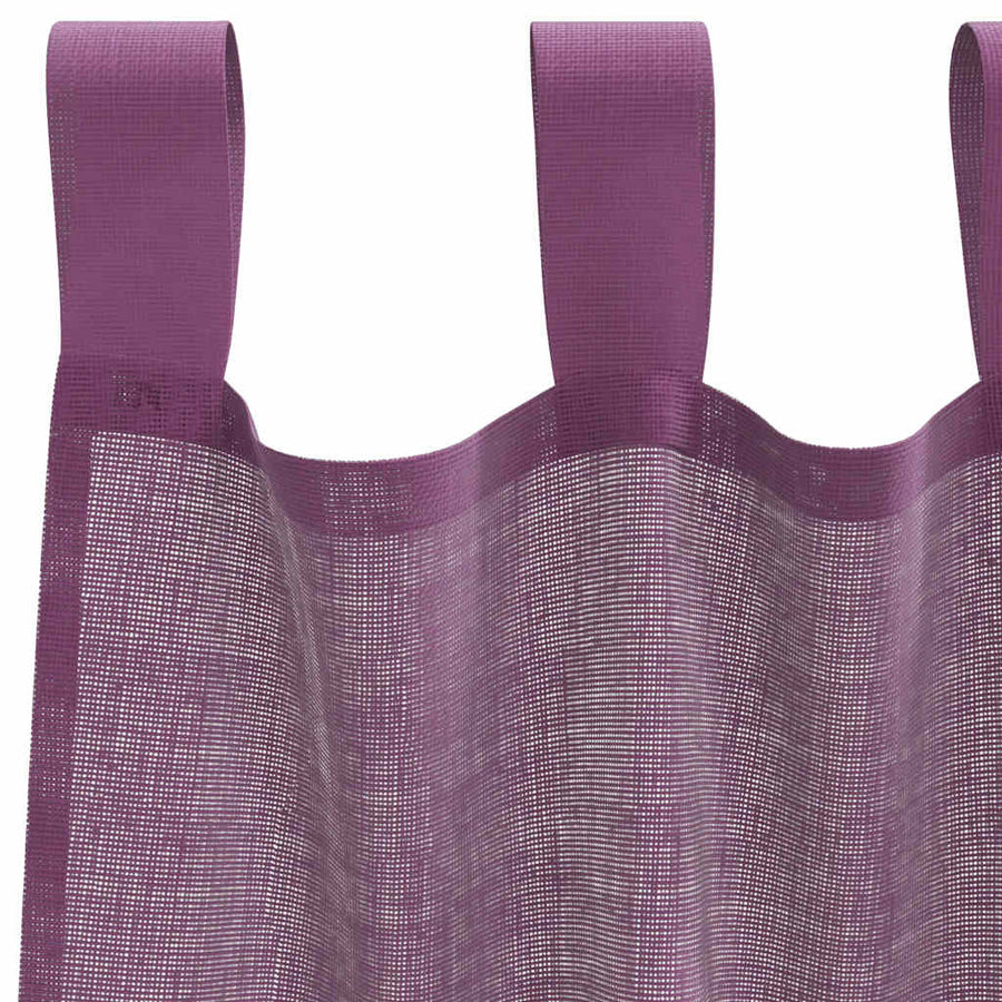 Gordijnen voile met roedezakken 2 st paars
