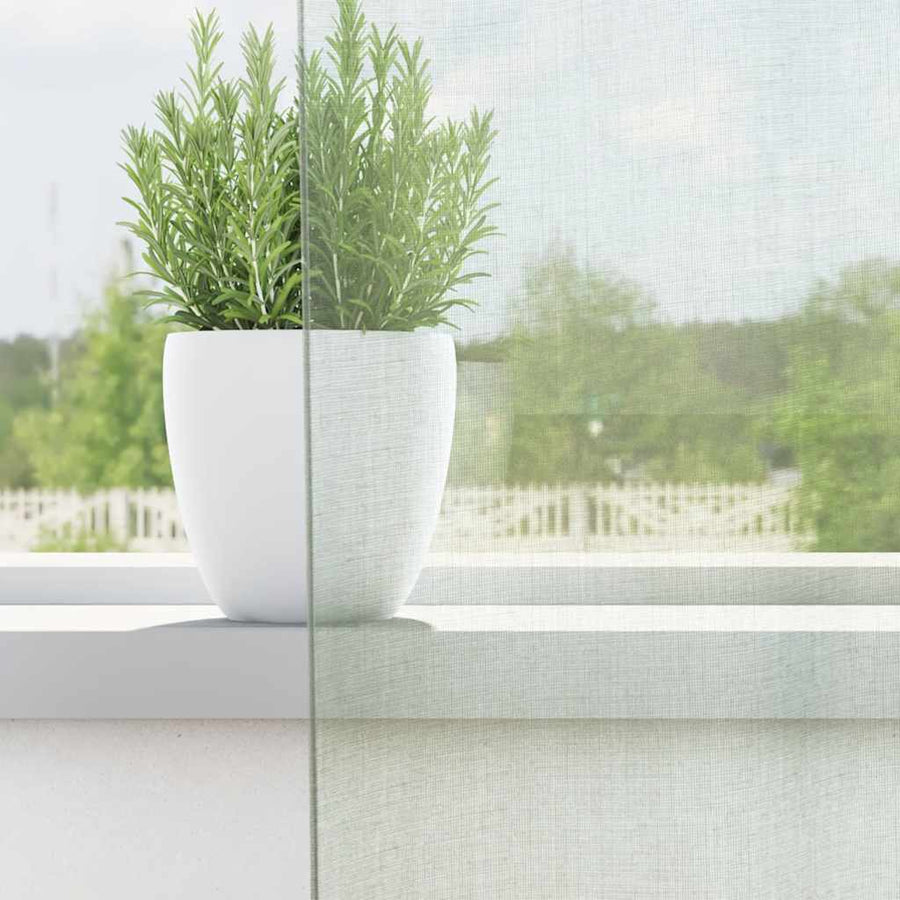 Gordijnen voile met roedezakken 2 st lichtgrijs