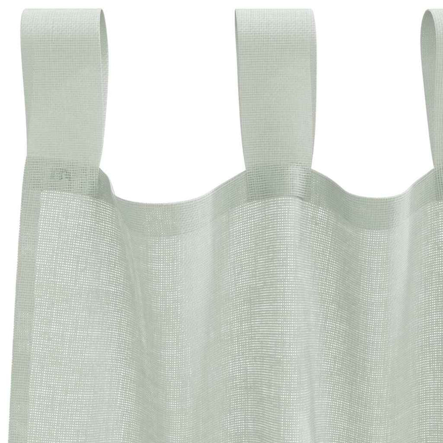 Gordijnen voile met roedezakken 2 st lichtgrijs