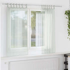 Voile curtains with rod pockets 2 pcs light grey