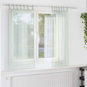 Vitrage 140x140 cm lichtgrijs 2 stuks