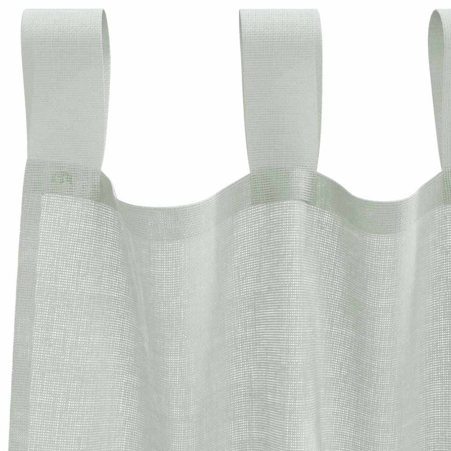 Gordijnen voile met roedezakken 2 st lichtgrijs