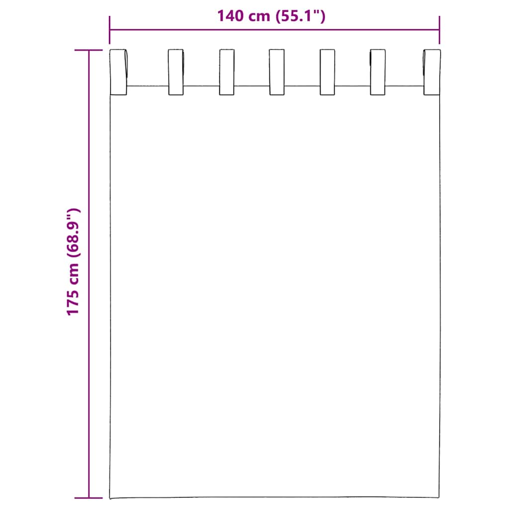 Gordijnen voile met roedezakken 2 st lichtgrijs