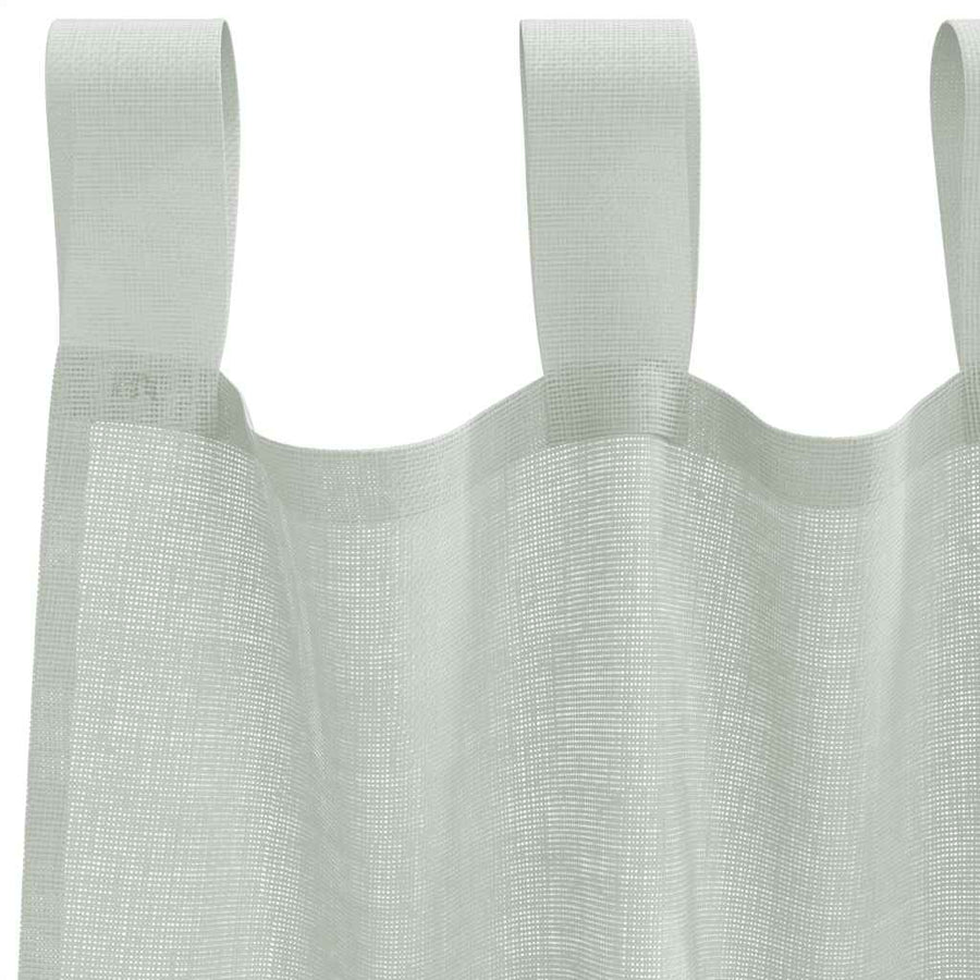 Gordijnen voile met roedezakken 2 st lichtgrijs