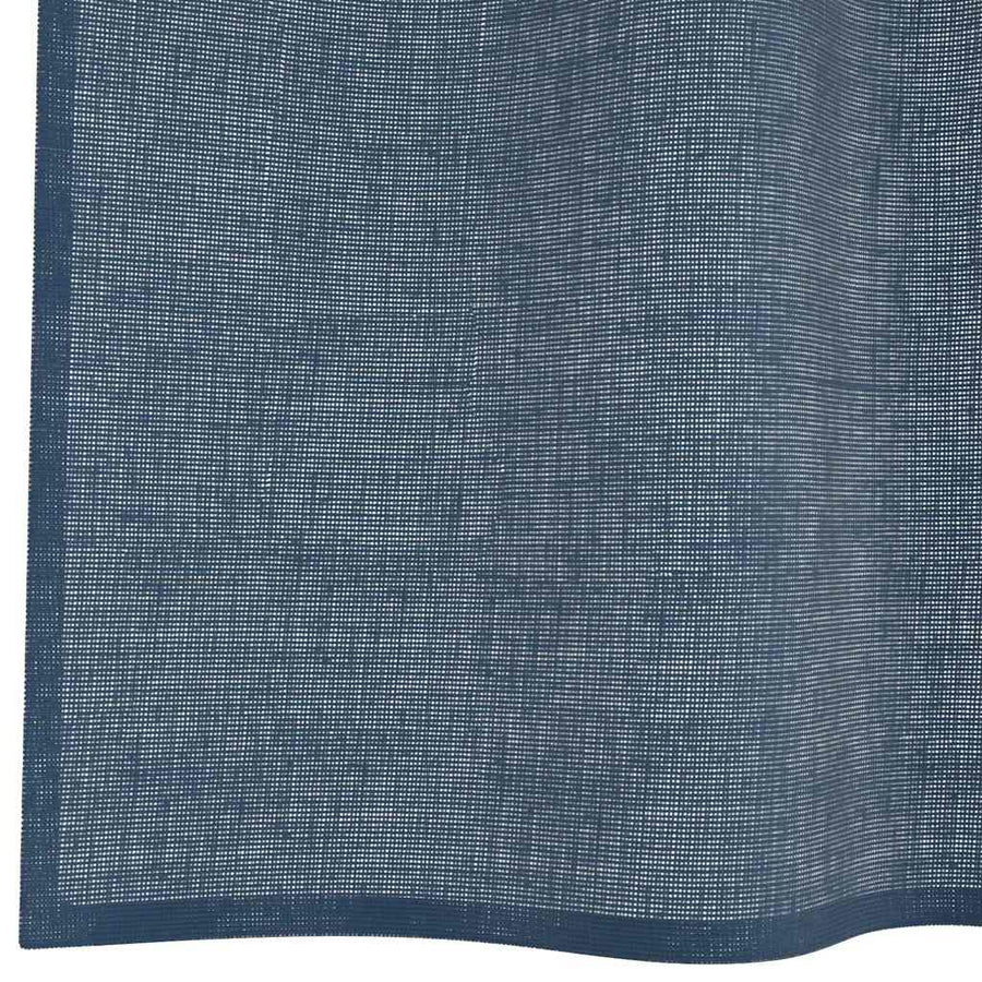 Gordijnen voile met roedezakken 2 st koningsblauw