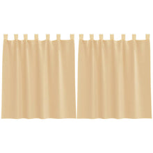 Gordijnen voile met roedezakken 2 st zand