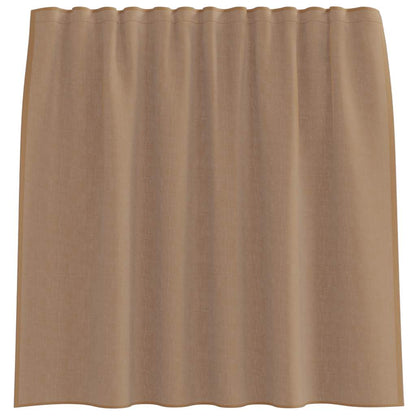 Gordijnen voile met roedezakken 2 st lichtbruin