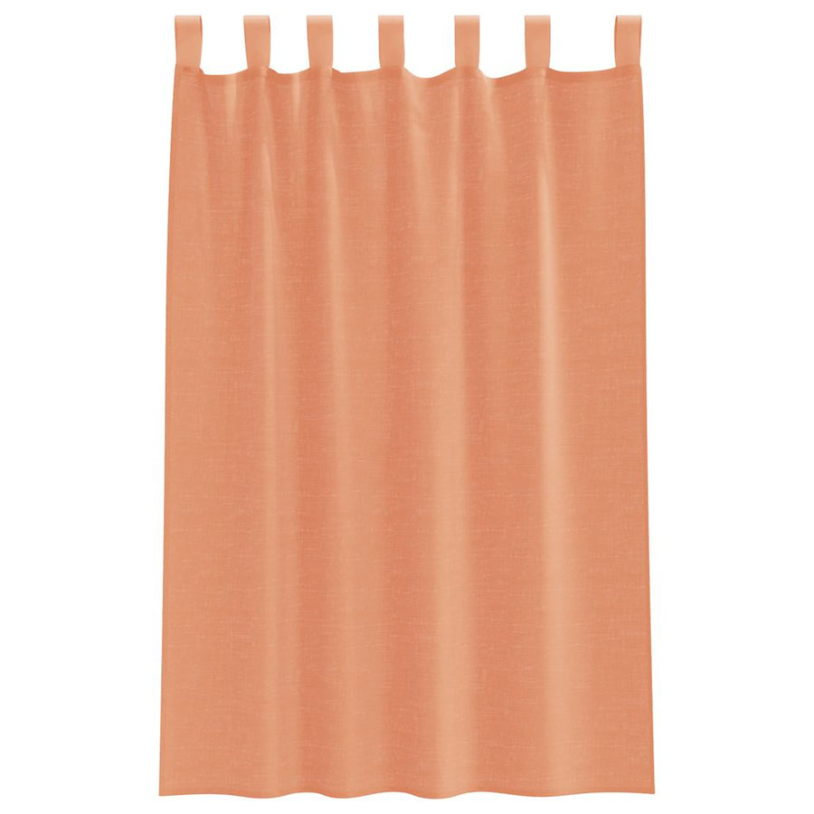 Voile gordijnen met roedezakken 2 st terracotta