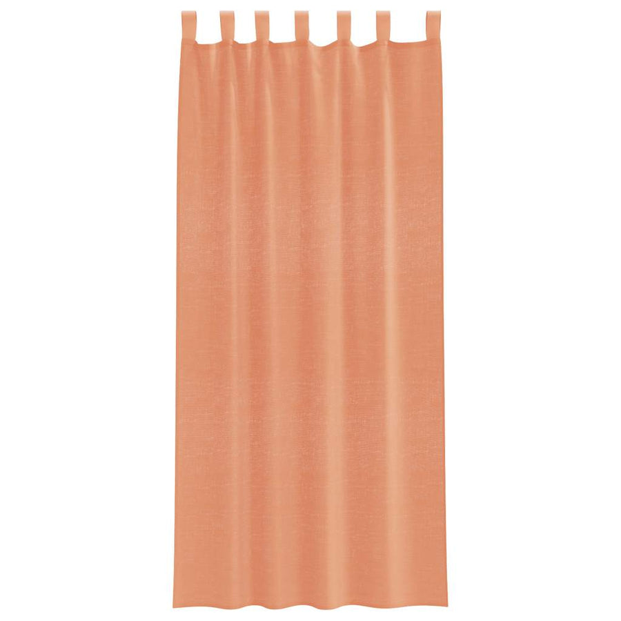 Voile gordijnen met roedezakken 2 st terracotta