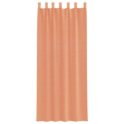 Voile gordijnen met roedezakken 2 st terracotta