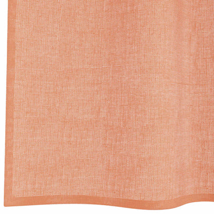 Voile gordijnen met roedezakken 2 st terracotta