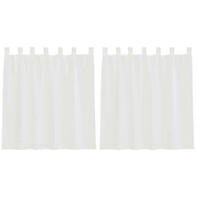 Gordijnen voile met roedezakken 2 st wit