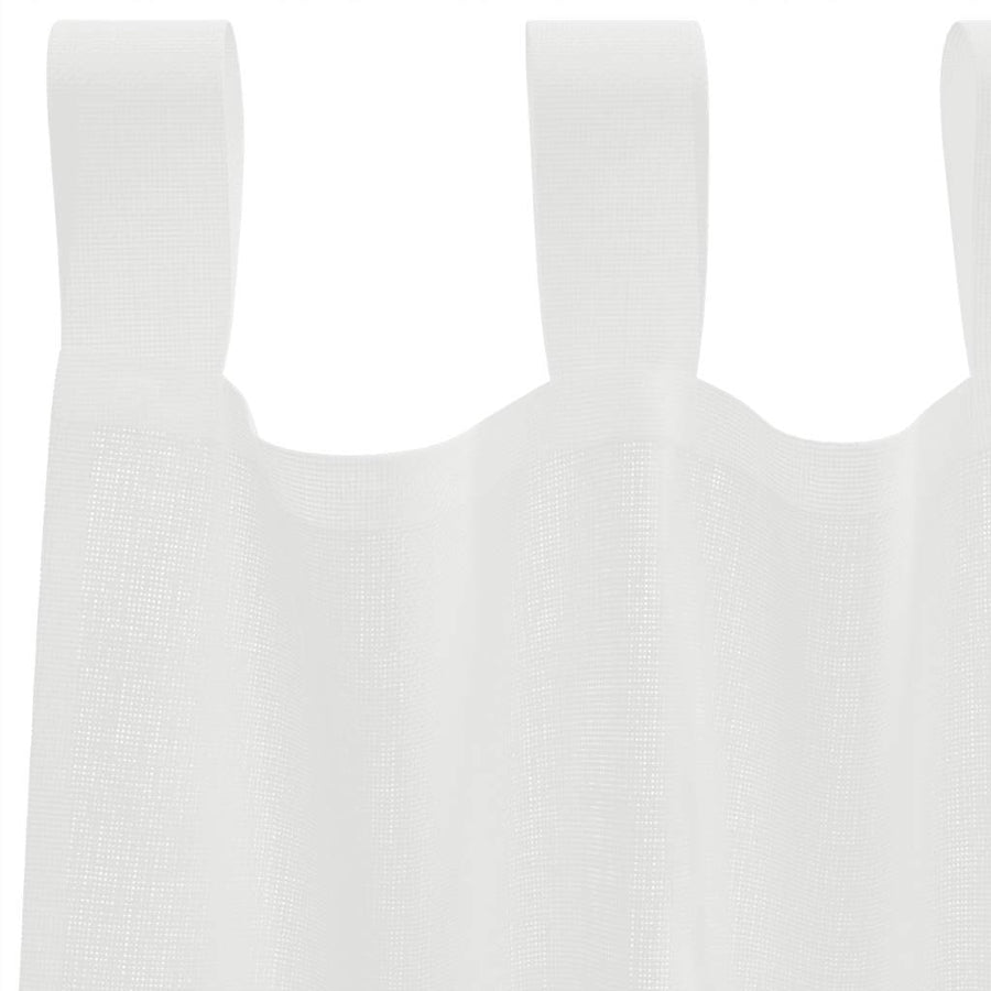 Gordijnen voile met roedezakken 2 st wit
