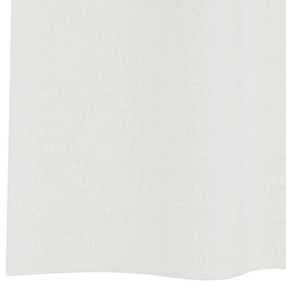 Gordijnen voile met roedezakken 2 st wit