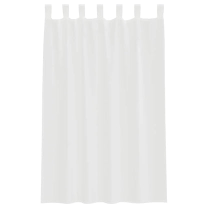 Gordijnen voile met roedezakken 2 st wit