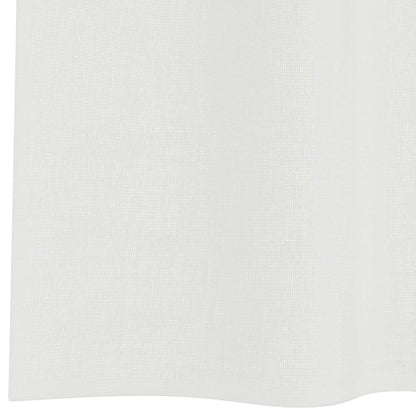 Gordijnen voile met roedezakken 2 st wit