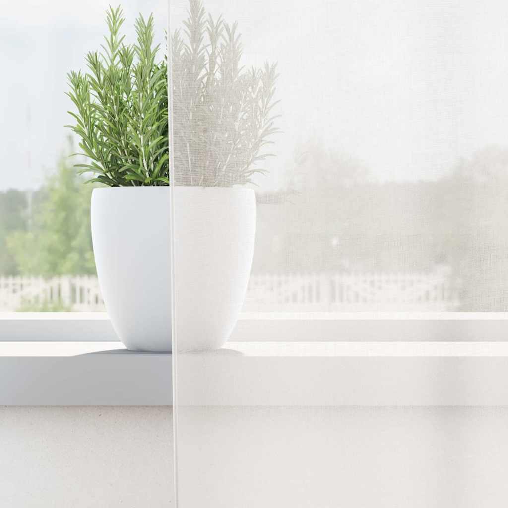 Gordijnen voile met roedezakken 2 st wit