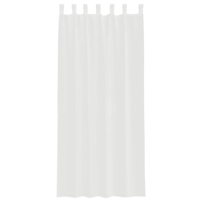 Gordijnen voile met roedezakken 2 st wit