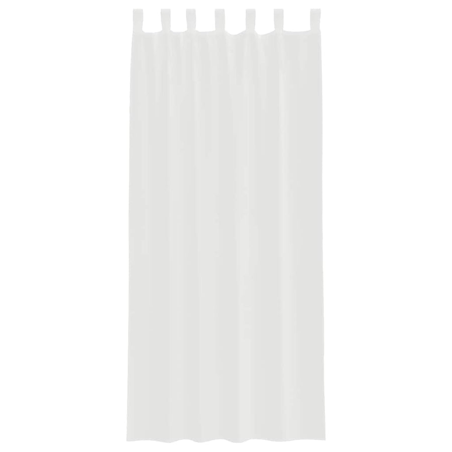 Gordijnen voile met roedezakken 2 st wit