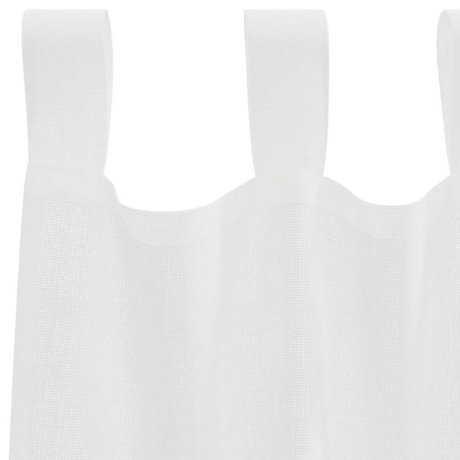 Gordijnen voile met roedezakken 2 st wit
