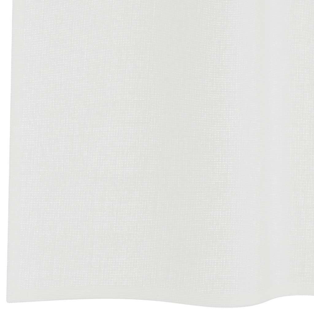 Gordijnen voile met roedezakken 2 st wit