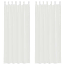 Gordijnen voile met roedezakken 2 st wit