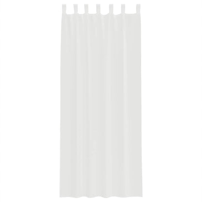 Gordijnen voile met roedezakken 2 st wit